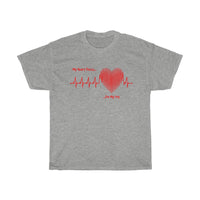 "Heart Races for Your Dog" Cotton T