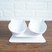 None Slip Raised Cat Bowls & Stand