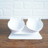 None Slip Raised Cat Bowls & Stand