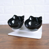 None Slip Raised Cat Bowls & Stand