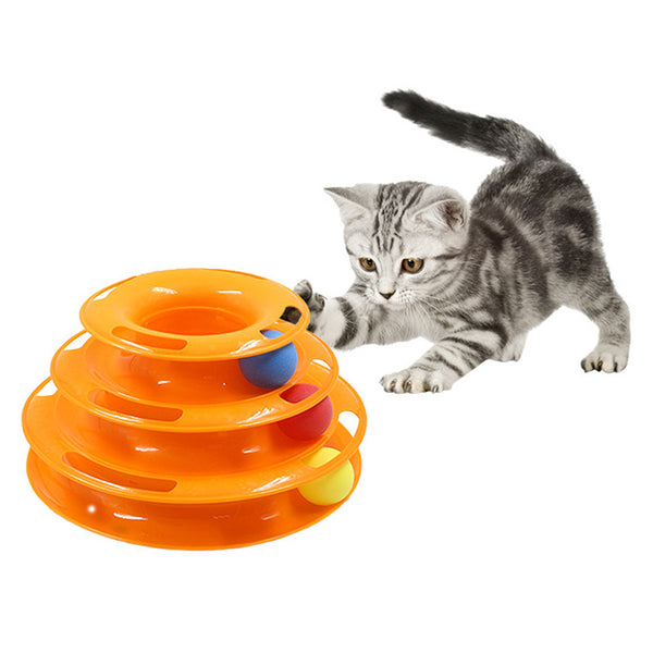 Tri-level Cat Amusement Toy