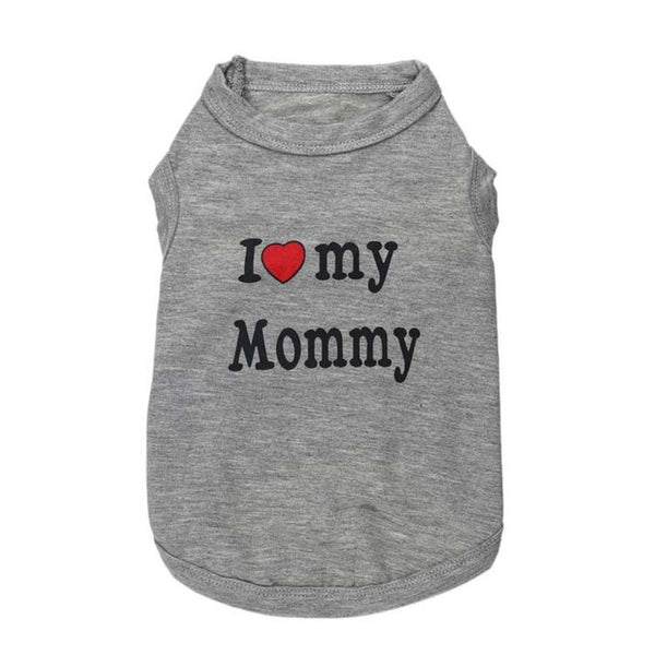 I Love Mommy Cat Vest